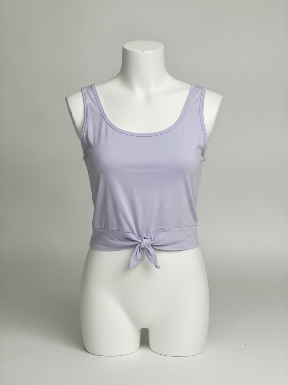 Beyond Yoga Crop Sleeveless Tie-Front Tank Top - Lavender, XS